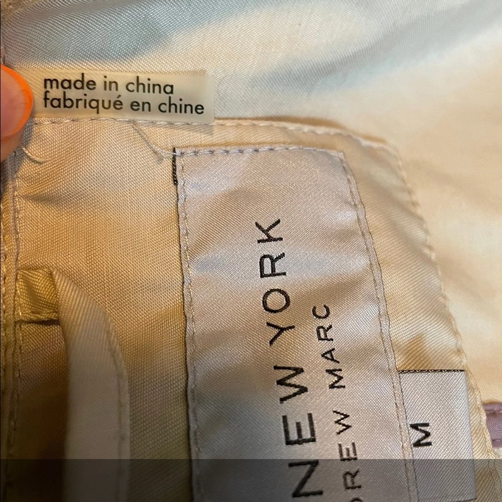 Marc New York Womens Size M Tan Trench - Picture 10 of 12